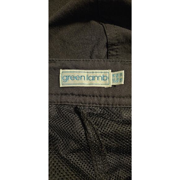 Green Lamb Golf Skort Size 10 Pockets Logo Zip Button Closure Mesh Lining - Picture 9 of 10